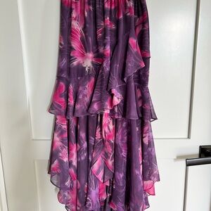 Misa Floral Ruffled Skirt